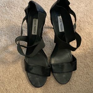 Strappy Black Steve Madden Heels